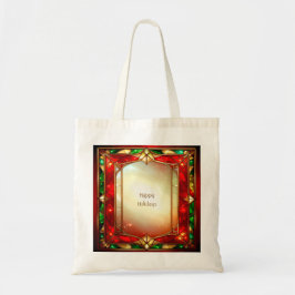 豪華なステンドグラスのホリデートートバッグ トートバッグ