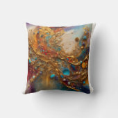 豪華なスペクトル:色とルクソールの最高傑作 クッション (裏面)