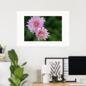 豪華なソフトピンクの花のポスター ポスター (ホームオフィス)