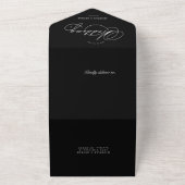 豪華なタイポグラフィー(ENVは不要) オールインワン招待状 (外側)