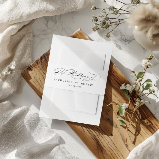 豪華なタイポグラフィ結婚ズ 招待状ベリーバンド