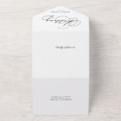 豪華なタイポグラフィ(ENVは不要) オールインワン招待状 (外側)