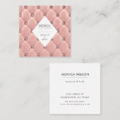 豪華なタフフェイクトバラ金ゴールド名刺 スクエア名刺 (正面/裏面)