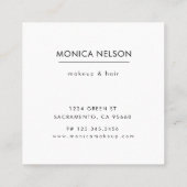 豪華なタフフェイクトバラ金ゴールド名刺 スクエア名刺 (裏面)