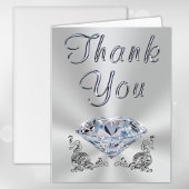 豪華なダイヤモンド記念日はメッセージカード感謝していしています サンキューカード