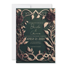 豪華なダークグリーンとゴールド