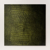 豪華なダークワニの肌の質感。 ジグソーパズル (横)