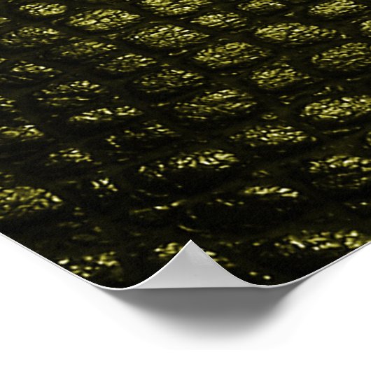 豪華なダークワニの肌の質感。 ポスター (角)