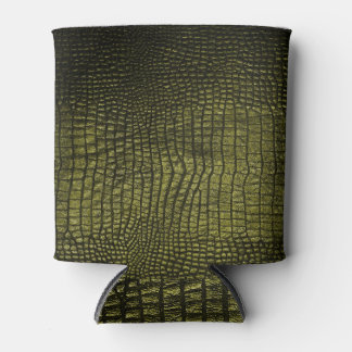 豪華なダークワニの肌の質感。 缶クーラー