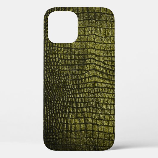 豪華なダークワニの肌の質感。 Case-Mate iPhoneケース (裏面)