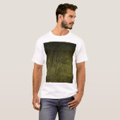 豪華なダークワニの肌の質感。 Tシャツ (正面フル)