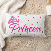 豪華なティアラ、星が付いているピンクのプリンセスのクッション ランバークッション (ブランケット)