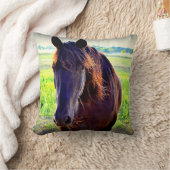 豪華なテネシー州の歩くの馬が付いている装飾用クッション クッション (ブランケット)