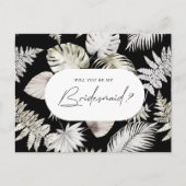 豪華なトロピカルブロージズブリーズメイド招待状 ポストカード (正面)