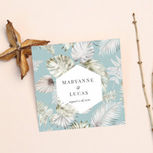 豪華なトロピカルブロージモノグラム紙ナプキンス スタンダードカクテルナプキン