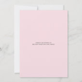 豪華なドレカスタムスの色 |ブライダルシャワー 招待状 (裏面)