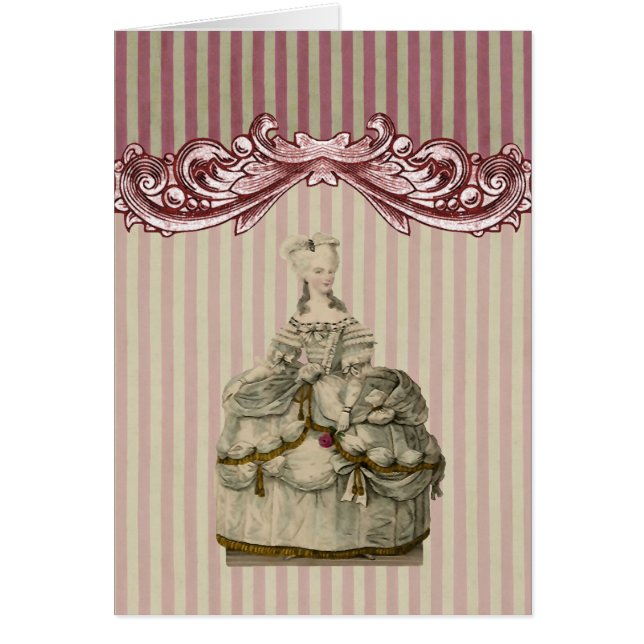 豪華なドレスのマリー・アントワネット –  (正面)