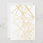 豪華なネイビー、ゴールドの水彩画 ベビーシャワーの招待状 招待状 (裏面)