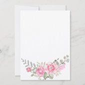 豪華なネイルアートの花の誕生日パーティー招待状 招待状 (裏面)