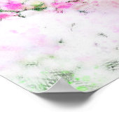 豪華なハミングバード水色 ポスター (角)