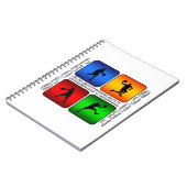 豪華なバスケットボール ノートブック (左側)