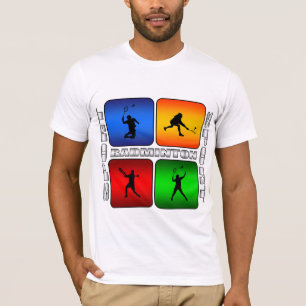 豪華なバドミントン Tシャツ