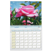 豪華なバラの花 カレンダー (1月 2027)