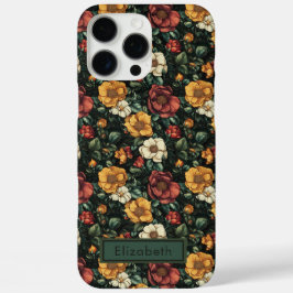 豪華なバラカスタマイズ可能な名前Iphoneケース iPhone 16 Pro Maxケース