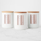 豪華なバラゴールデンプロダクトラベルコー華美ナー フードラベル (ボトル)