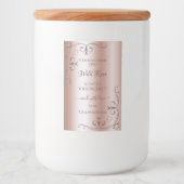 豪華なバラゴールデンプロダクトラベルコー華美ナー フードラベル (正面)