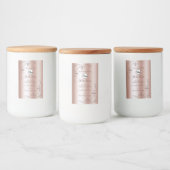 豪華なバラゴールデン華美製品ラベルのロゴ フードラベル (ボトル)