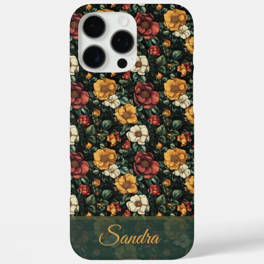 豪華なバラ名Iphoneケース誕生日ギフト Case-Mate iPhoneケース (裏面)