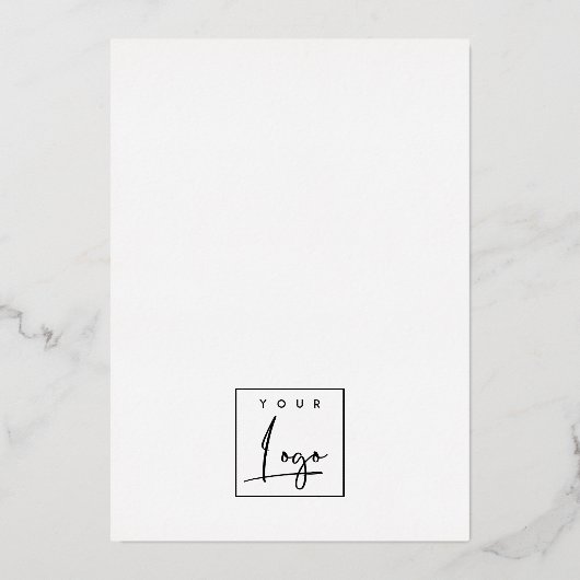 豪華なバラ色の金箔であなただけのロゴをワークショップのガライベントで  箔招待状 (裏面)