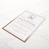 豪華なバラ色の金箔であなただけのロゴをワークショップのガライベントで  箔招待状 (回転した状態)