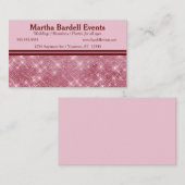 豪華なバラ金ゴールドグリッターイベント美しいスタイル 名刺 (正面/裏面)