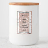 豪華なバラ金ゴールドグリッター宝石製品ラベル フードラベル (正面)