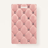 豪華なバラ金ゴールドタフテッドモノグラム バッジ (裏面)