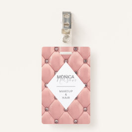 豪華なバラ金ゴールドタフテッドモノグラム バッジ