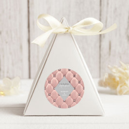 豪華なバラ金ゴールドタフテッドモノグラム ラウンドシール