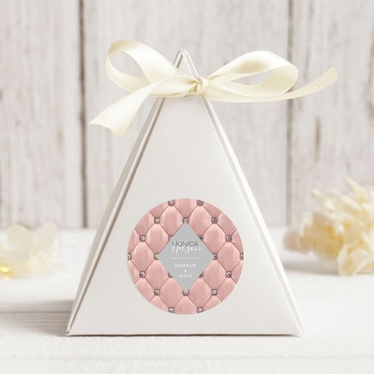 豪華なバラ金ゴールドタフテッドモノグラム ラウンドシール