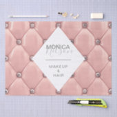 豪華なバラ金ゴールドタフテッドモノグラム 薄葉紙 (クラフト)