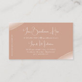 豪華なバラ金ゴールドデコールジュエリーと写真 名刺 (裏面)