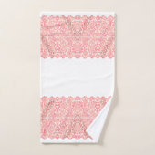 豪華なバラ金ゴールドレースのホワイトバスタオルセット バスタオルセット (ハンドタオル)