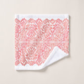 豪華なバラ金ゴールドレースのホワイトバスタオルセット バスタオルセット (ウォッシュタオル)