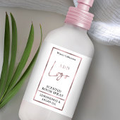 豪華なバラ金ゴールドロゴルームスプレーボトルラベル ラベル