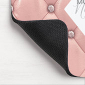 豪華なバラ金ゴールド房付きモノグラム マウスパッド (コーナー)