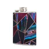 豪華なバラ金ゴールド液体絵を描大理石幾何学的 フラスク (左)