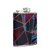 豪華なバラ金ゴールド液体絵を描大理石幾何学的 フラスク (右)