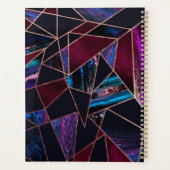 豪華なバラ金ゴールド絵を描液大理石幾何学 プランナー手帳 (裏面)