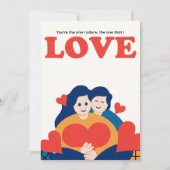 豪華なバレンタインデーのカード シーズンカード (正面)